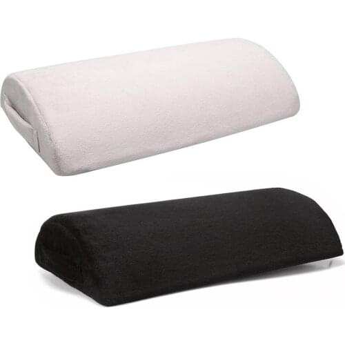 Half Moon Bolster Semi-Roll Pillow Ankle and Knee Support Elevation Back, Lumbar, Neck Pain Relief Premium Quality Memory Foam