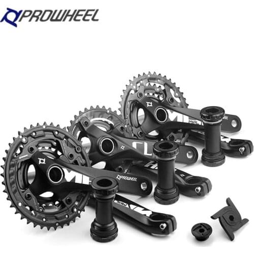 PROWHEEL MTB 104BCD 10/11speed Bicycle Crankset 36-26T 42-32-24T Aluminum alloy 170mm Steel Hollow Tooth Plate Sprocket Group