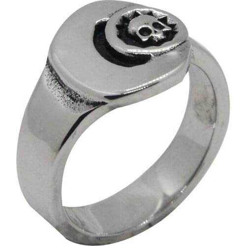 Rany&Roy Newest Wrench Skull Ring 316L Stainless Steel Fashion Jewelry Biker Wrench Ring