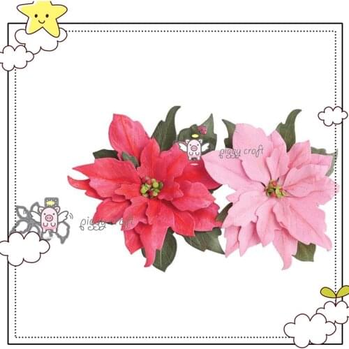 Mmao Crafts Metal Steel Cutting DiesThe big red flowers Stencil For DIY Scrapbooking Paper/photo Cards Embossing Dies