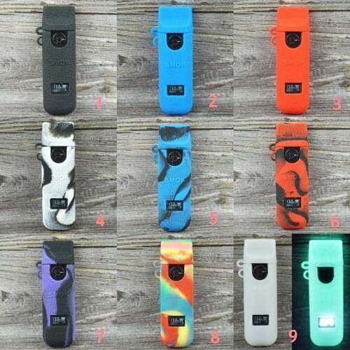 Silicone Skin Texture Case for Smok Novo 4 25w 800mAh Protective Rubber Sleeve Shield Wrap Skin Soft Shell Leather Stickers