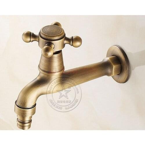 Solid Brass Golden Polish Bathroom Faucet Vessel Sink Faucet Deck Mounted Mixer Tap Hot and Cold Water
