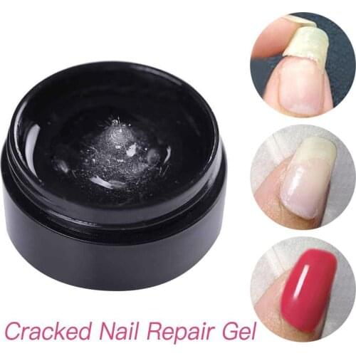 Cracked Nail Repair Enamel Gel Create Protective Layer Nails Boost Resin Acrylic Recovery Nail Fiber G0Y8