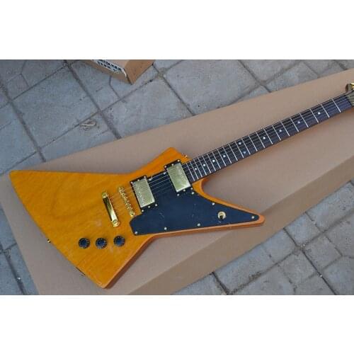 High quality guitar Explore style natural color electric guitar Factory direct sales Free shipping