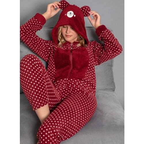 YENİ SEZON Kadın Desenli Welsoft Tulum