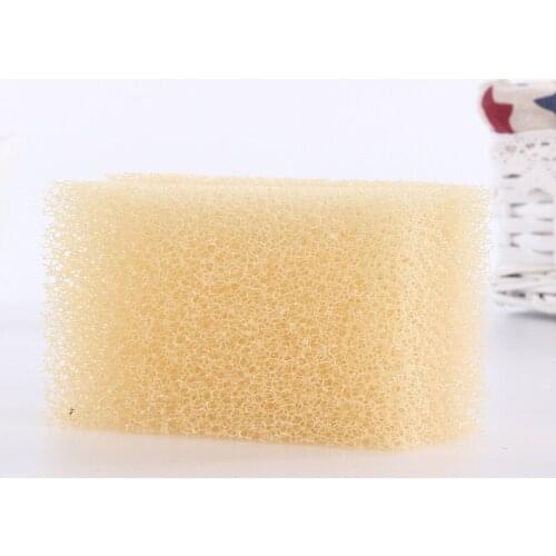 2pcs Natural Loofah dishwashing Cloth Kitchen Decontamination Non-stick Oil Brush pot Double-sided Cleaning Microfibre Sponge