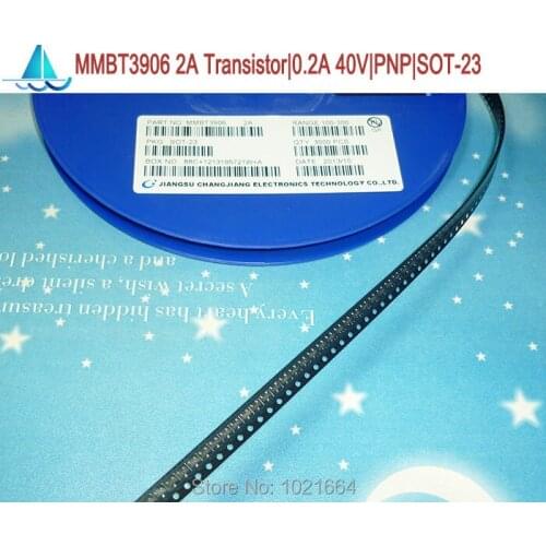 3000pcs MMBT3906 2A 3906 2N3906 SMD Triode Transistor PNP 0.2A 40V SOT-23