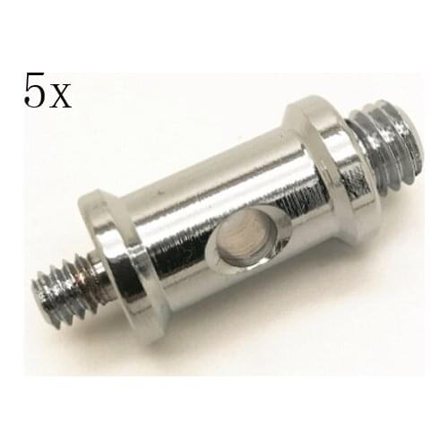 5pcs 1/4" 3/8" Spigot Stud Adaptor Converter Connector Bolt for Umbrella Flash LED Light Tripod Camera Camcorder Lighting Box