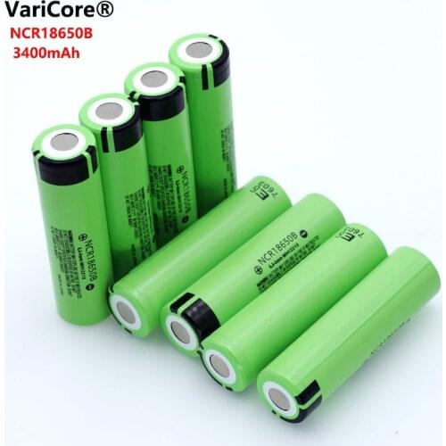 7-15pcs VariCore New Original 18650 3400mAh NCR18650B Rechargeable Battery 3.7 V for flashlight Laptop batteries
