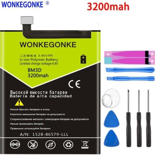 WONKEGONKE 3200mah For Xiaomi BM3D Battery For Xiaomi mi 8 SE