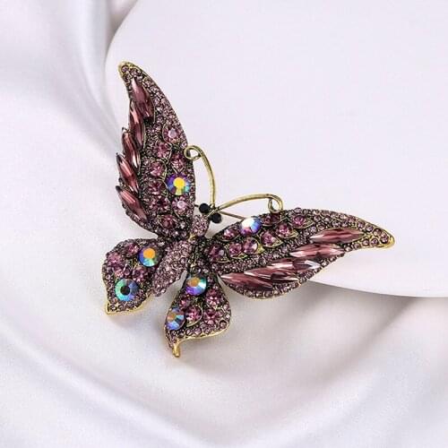 Butterfly Brooch New Fashion Beauty Brooches Women Alloy Exquisite Luxury Pin Insect Pins Hot Sale Party Gift For Lady