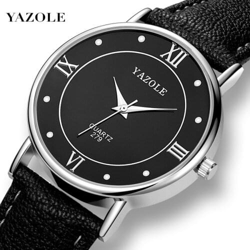 YAZOLE Top Brand Luxury Lover Watch Men Women Couples Watches Leather Quartz Wristwatch Male Female Clock Relogio Masculino 2020
