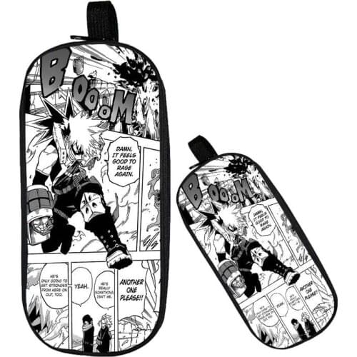 My Hero Academia 3d Print Case Anime Pencil Box Anime Cosmetic Bag Makeup Pouch Boys Girls Zipper Stationery School Supplies