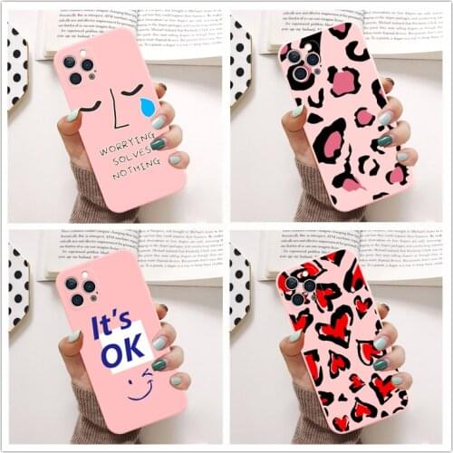 Coque Funda iPhone 11 12 Mini XS 11Pro 12Pro Max Case Cover XR X 6 S 7 8 Plus SE 2020 Phone Cases Cute Love Heart Soft Back Capa
