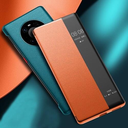 Luxury Business PU Leather Auto Sleep Flip Fundas Cover for Huawei Mate40 Mate30 Mate 40 40pro P40 Pro P40pro Case Coque Shell