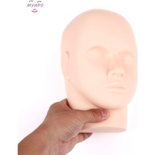 Mannequin Head Face Skin 3D Microblading Permanent Makeup Eyebrow Lip Tattoo Practice Human Mannequin Head Face Skin Accessories