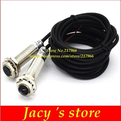 M8 M12 M30 laser sensor sensor beam photoelectric sensor visible light point DC three-wire 12-24V NPN normally open PNP close