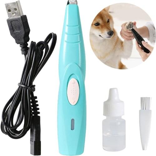 Pet Nail Hair Trimmer Grinder Dog Grooming Clipper USB Rechargeable Pet Hair Trimmer Dog Grooming Shaver