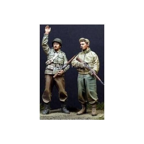 1/35 Resin Model Building Kit Figure U.S. Infantryr 2 figures