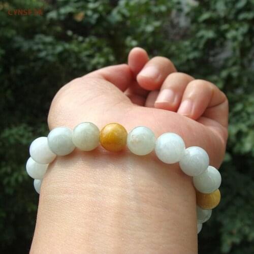 CYNSFJA Real Rare Certified Natural Grade A Burmese Emerald Jade Lucky Amulets Jade Bracelets Colorful High Quality Best Gifts