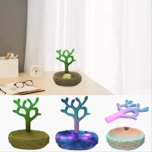 New Transparent Silicone Mould Resin Decorative Craft DIY Branch bud jewelry storage rack Mold epoxy resin molds for jewelry