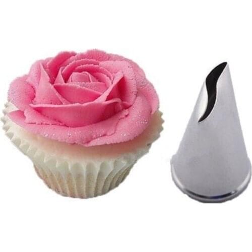 New 5 pcs Rose Petal Metal Cream Tips Cake Decorating Tools Steel Icing Piping Nozzles Cake Cream Decorating Cupcake Pastry Tool