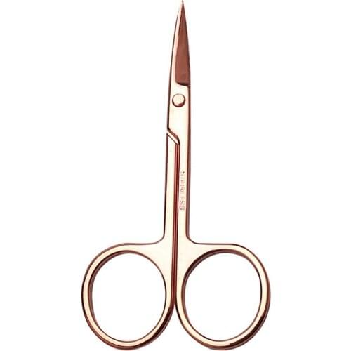 Rose Gold Stainless Steel Eyebrow Trimmer Scissors Eye Brow Shaver Knife Hair Removal Beauty Makeup Tools Nose Hair Trimmer
