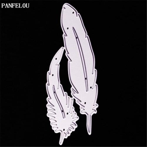 PANFELOU Easter The Swan feather Scrapbooking DIY album cards paper die metal craft stencils punch cuts dies cutting