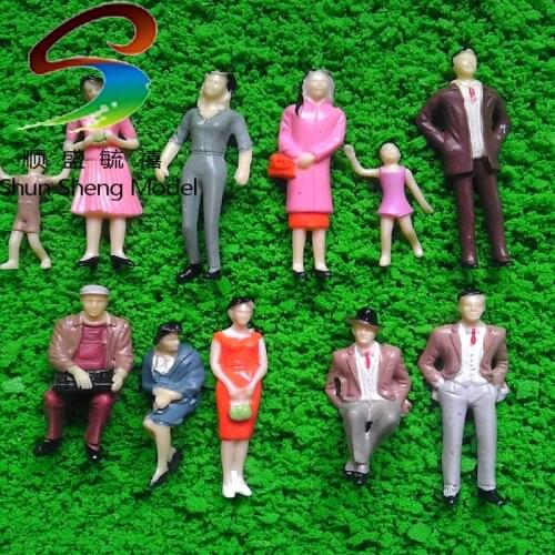 50pcs scale 1/25color model plastic figure model humans
