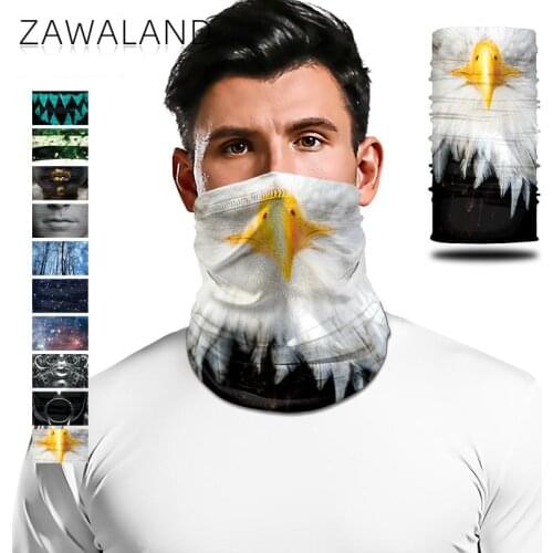 Zawaland Multifunctional Neck Scarf Windproof Face Bandana Riding Trekking Headwear Scarf for Women Men