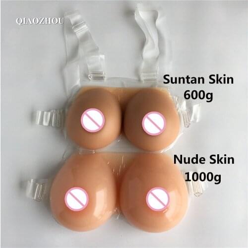 800 g C cup silicone breast forms realistic natural false breasts for man drop shipping wholesale drop shipping