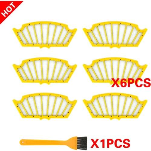 6Pcs Hepa Filters Replacement For iRobot Roomba 500 Series 510 530 535 540 550 560 570 580 Robots Vacuum Cleaner Parts Accessory