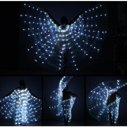 New Wings Sticks Adult Led Isis With Adjustable Belly Dance lamp Props 360 Degrees Accessories LED Glowing Dance Cloak
