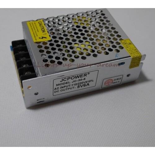 DC 5V 6A 10A 20A 30A 40A 60A Power Supply Transformer for APA102 WS2811 WS2801 AC110-220V