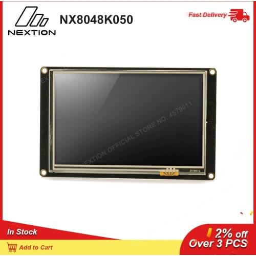 Nextion Enhanced NX8048K050 - 5.0'' HMI Full-color Touch Display USART TFT LCD Module With Onboard RTC, GPIOs and EEPROM