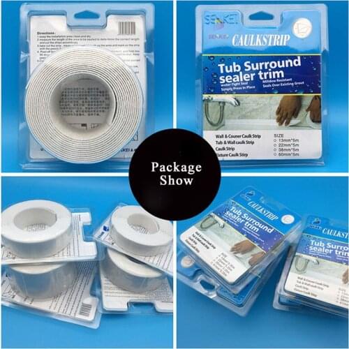 Magic Tub and Wall Peel & Caulk Strip - Create a Tight Seal Between the Bathtub and Wall to Keep Moisture Out
