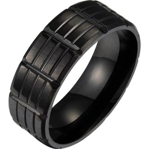 2 pairs / fashion popular stainless steel black mens ring batch flower black handcrafted jewelry to husband gift