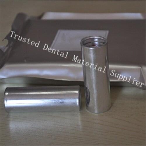 200 Pieces OD25.5*85MM Large Dental Lab Material Cartridge Aluminum Tube with Valplast Acrylic Resin K1 K2 for Flexible Dentures