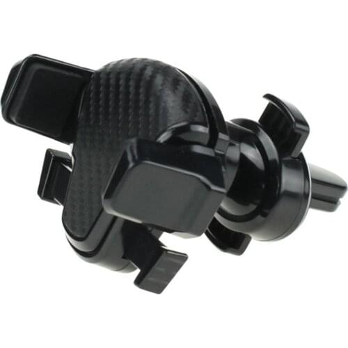 4.0-6.0 inch Mobile Car Holder Mount Bracket 360 Degree Rotatable ABS Dermatoglyphic T-type Security Auto Air Vent Stand