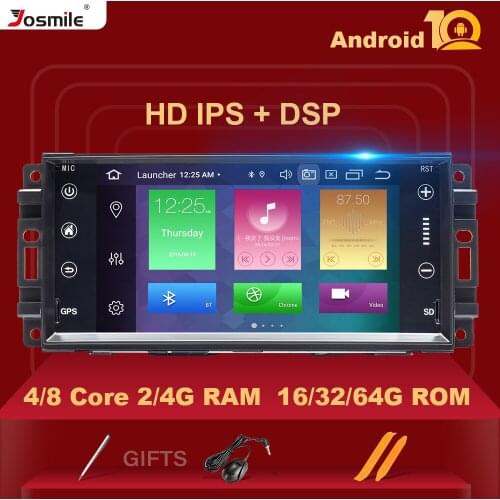 4GB 1Din Android 10 Car Multimedia Radio For Jeep Grand Cherokee Chrysler 300C Compass Patriot DodgeSebring GPS NavigationStereo