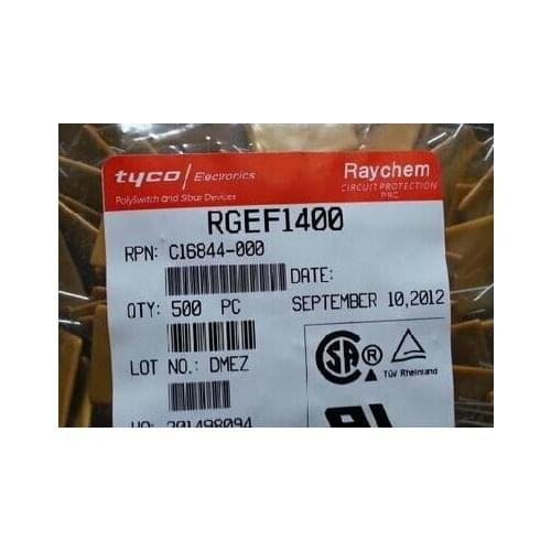 500PCS x RGEF1400 GF1400 14A 16V PTC Resettable Fuse
