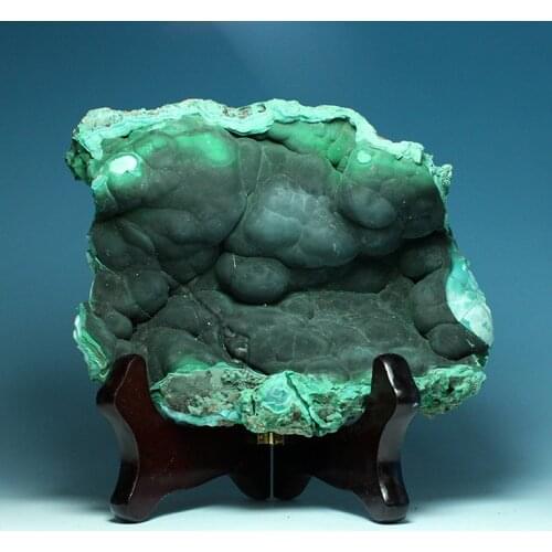 Africa produced dark green stone malachite malachite specimens labeled Collectibles ore original stone Kistler collection orname