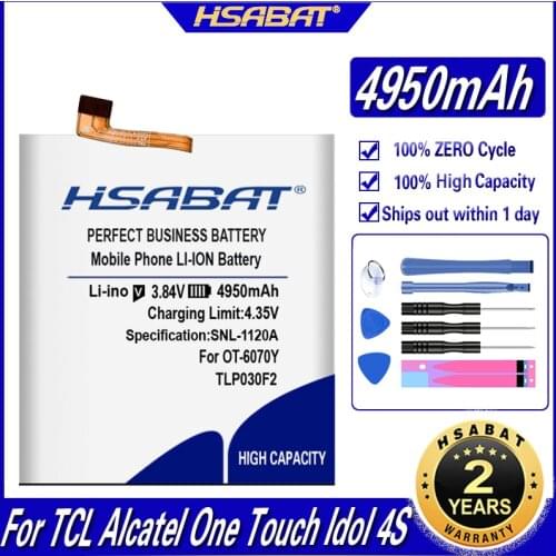 TLP030F2 TLP030F1 4950mAh Battery for TCL Alcatel One Touch Idol 4S OT-6070 OT-6070K OT-6070O OT-6070Y For BlackBerry DTEK60