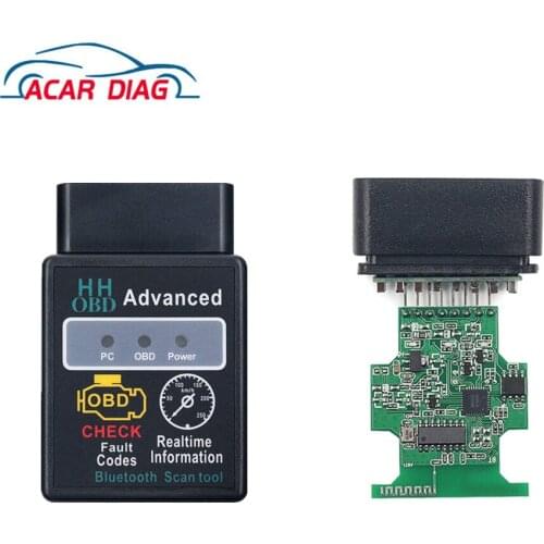 Car Auto Diagnosis Scanner V1.5 OBD2 HH OBD ELM327 Works Android Torque Bluetooth ELM327 New OBD Interface ELM 327 Free Shipping