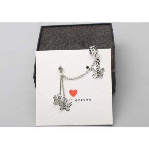 Butterfly Clip Earrings for Women Clips On Statement Earrings Crosses for Girls Fashion Ear Jewelry pendientes Clip Earrings