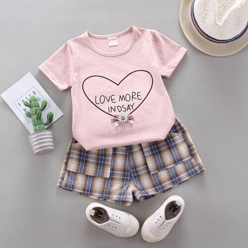 Kid Baby Girls Clothes Sets Summer Sleeveless Tops Bandage Shorts 2pcs Outfits Fashion Clothing 2-6Years