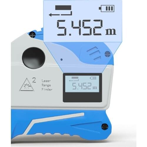 T100102 Laser Tape Measure Automatic Electronic Distance Measuring Tool Wear-resistant Woodworking Ruler Range Finder