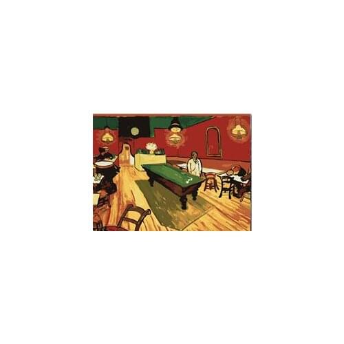 MaHuaf-W1106 The Night Cafe Set for painting by numbers on canvas wall art pictures for living room