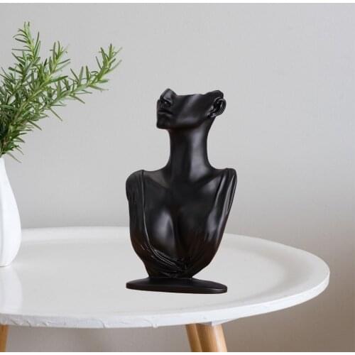 Resin Necklace Earring Display Bust Chain Holder Mannequin for Women Gift