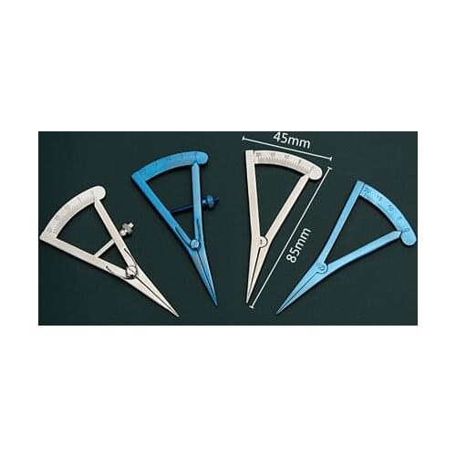 Fine pitch gauge with scale, marking gauge, edge liner leather carving tool